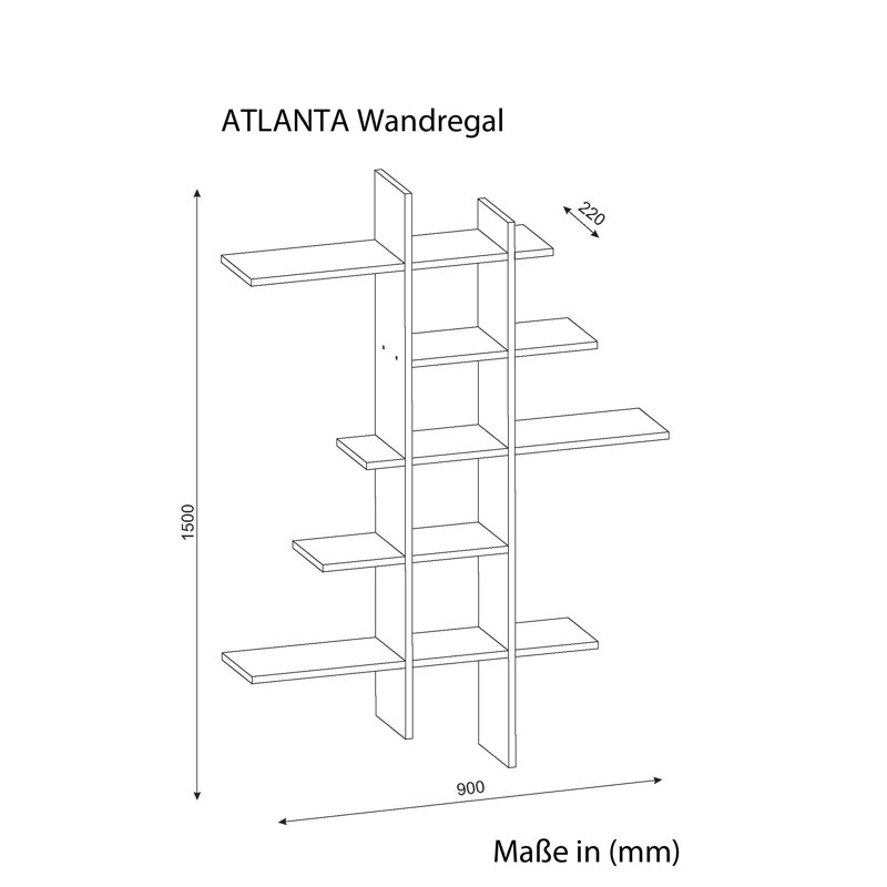 Diezel 5 Piece Accent Shelf
