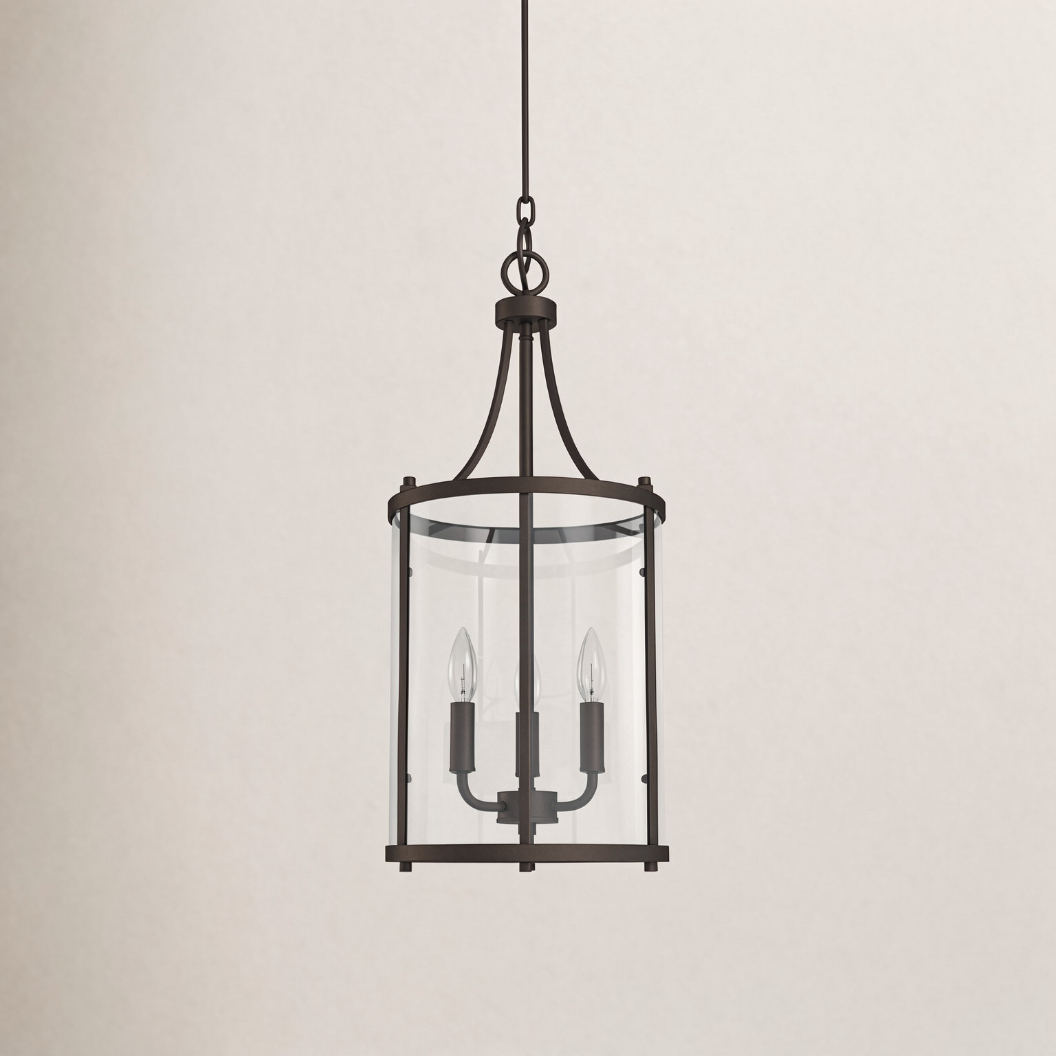 Cleveland 3-Light Chandelier, English Bronze