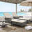 Outdoor Metal Chaise Lounge , Cushion Included-112290068-123185678