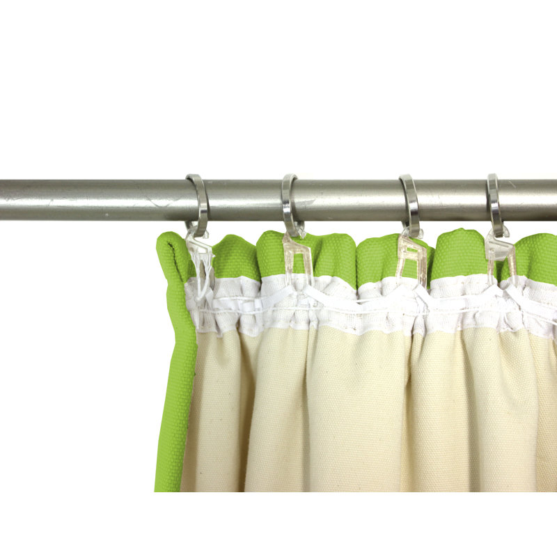 Eisenhauer Cotton Room Darkening Curtain Single Panel, 130cm Width x 245cm Drop, Green