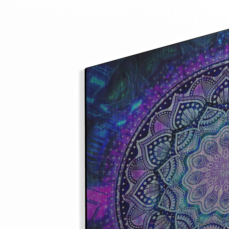 Art mural en métal Brayden Studio «Sacred Bloom Mandala» par Cameron Gray, H 24 po x l 24 po