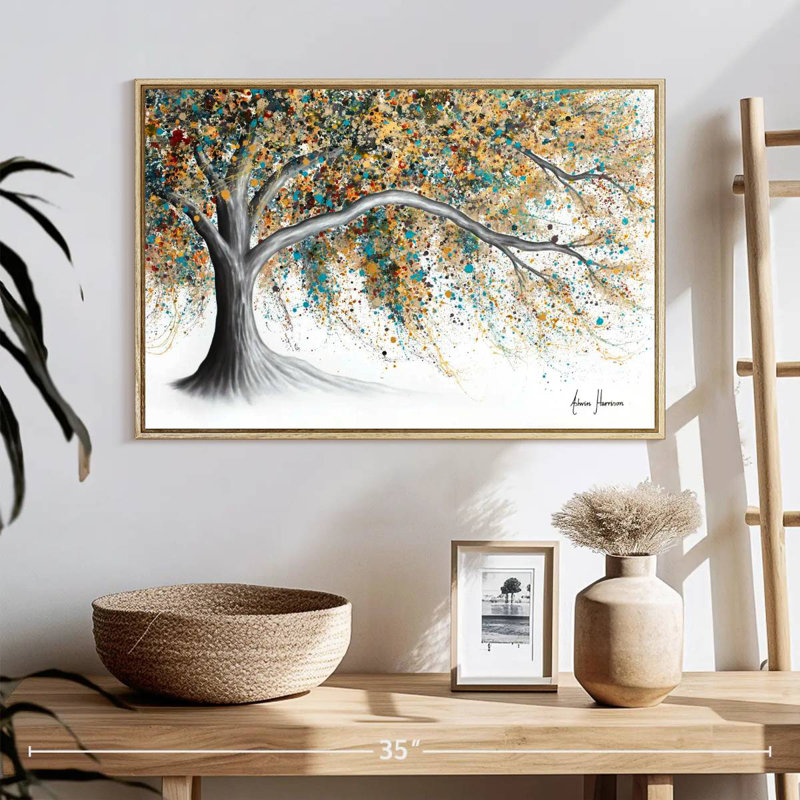 Arbre Western Breeze, Cadre flottant en bois naturel, 25 po x 17 po