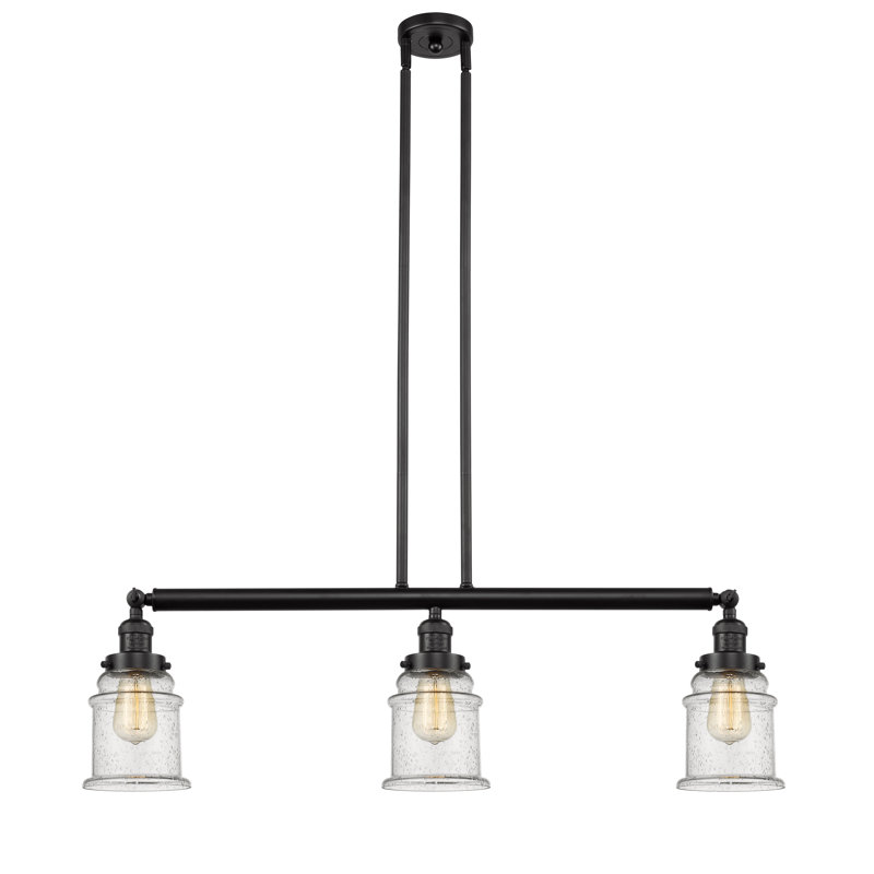 Galaviz 3 - Light Kitchen Island Pendant, No Bulb Included, Seedy, Oil Rubbed Bronze