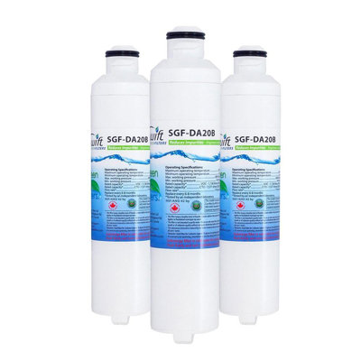 Swift Green Filters SGF-DA20B Compatible Refrigerator Water Filter for DA29-0020B, DA2900019A, DA2900020A, DA97-08006A-B, DA97-08006B, Made in USA-3 Pack