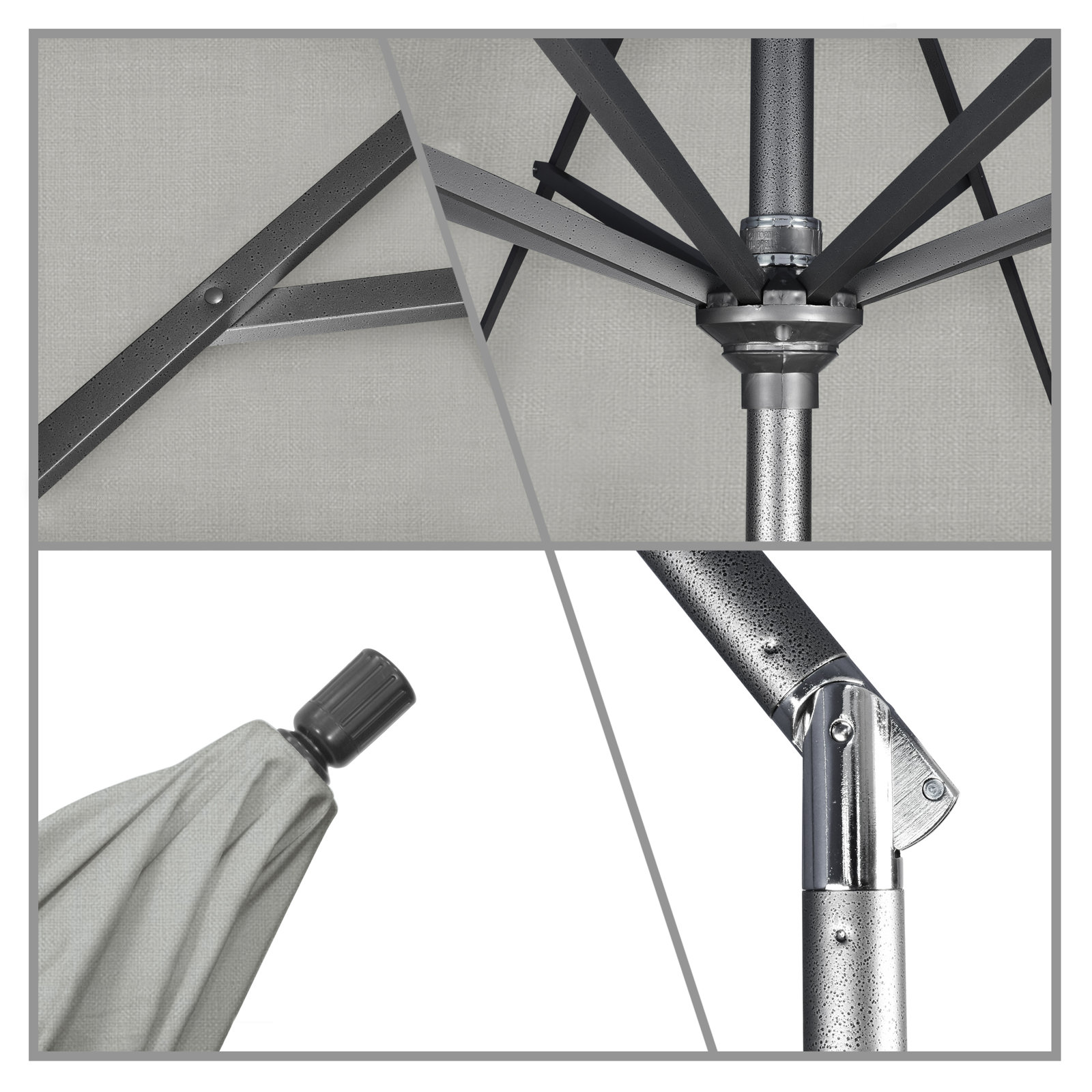 Broadmeade 11' Sunbrella® Umbrella, Canvas Granite Sunbrella® Canvas