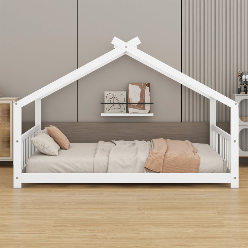 Lit en bois House House, Blanc