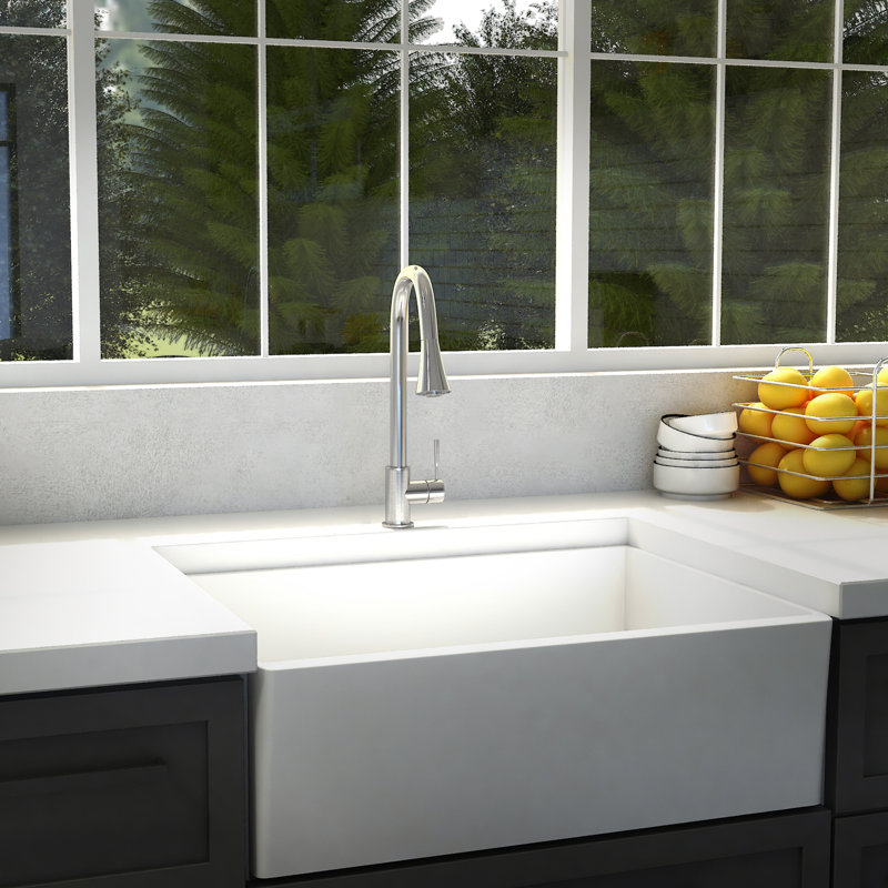 Edison Single Handle Kitchen Faucet with Side Spray and Accessories, Chrome
