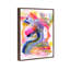 Oliver Gal Neon Swirl Abstract - Hand-Applied Glass Coat Framed Canvas Art-2078035271-2078035268