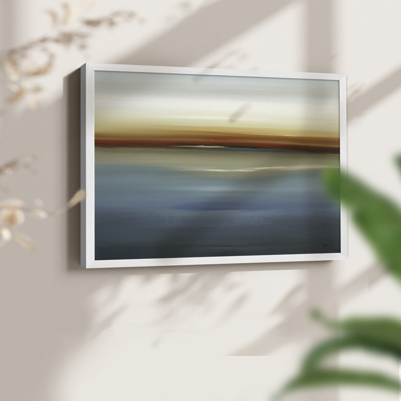 «Beside the Blue II», reproduction encadrée, H 22 po x l 28 po, Blanc