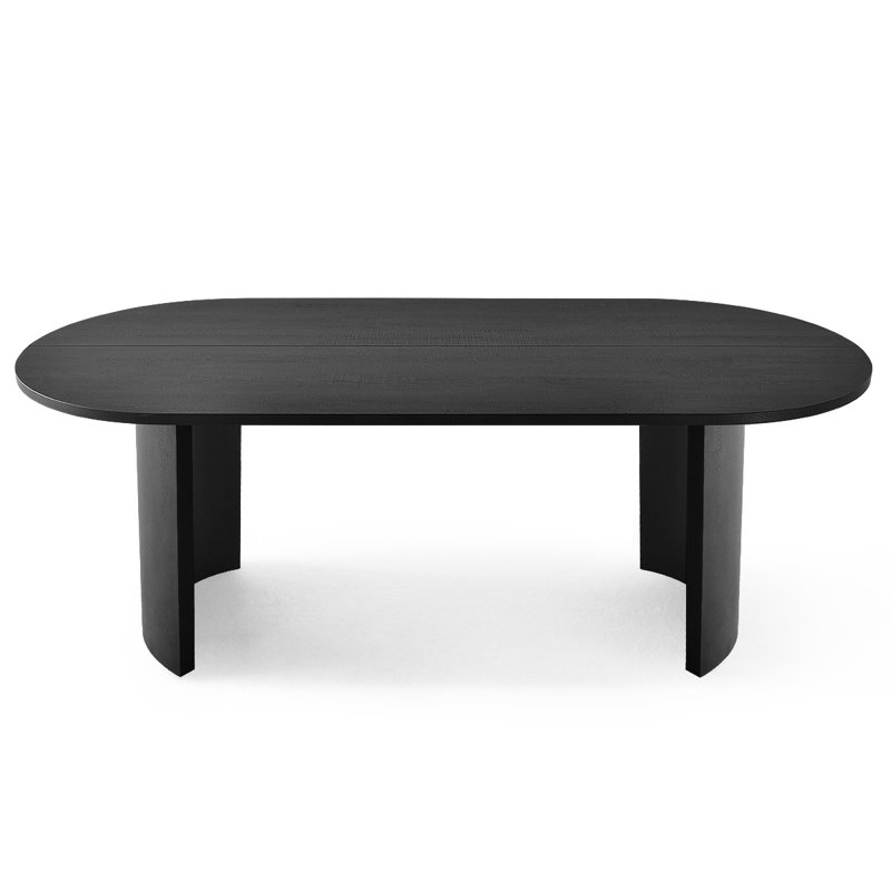 Table de salle à manger Audna, Noir