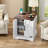 End Table With Storage And Built-in Outlets-570331985