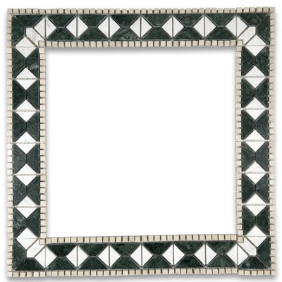 Carreau de mosaïque en marbre 2,4 po x 12 po