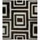 Santa Fe Silver/Black Area Rug