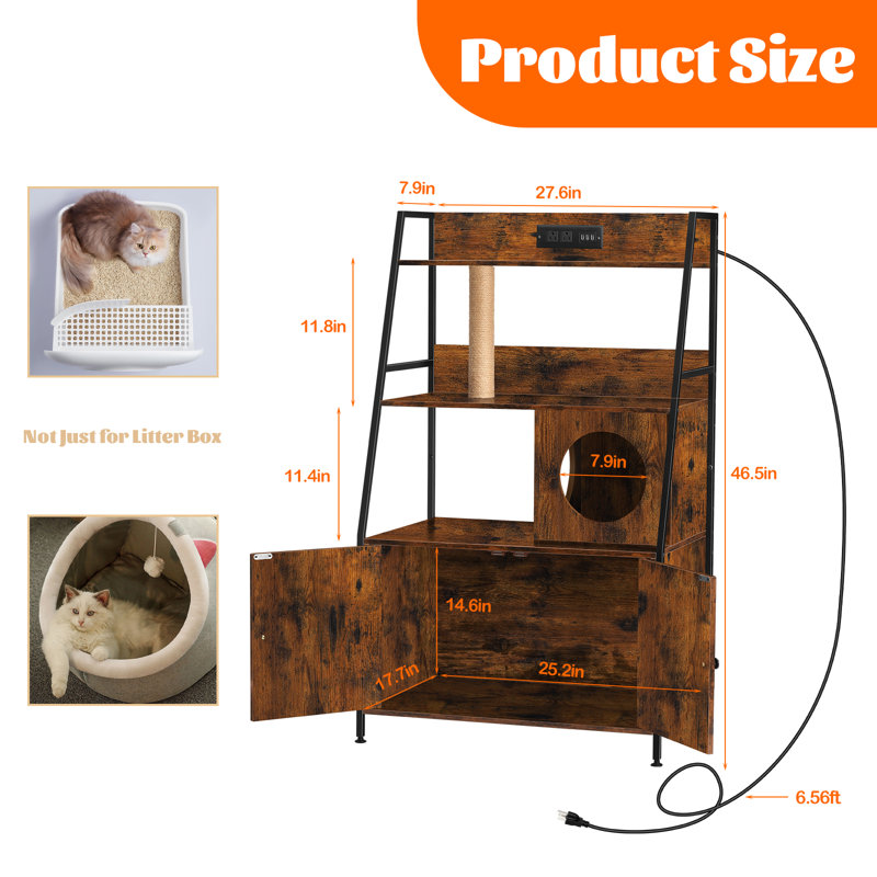 Litter Box Cover, Brown
