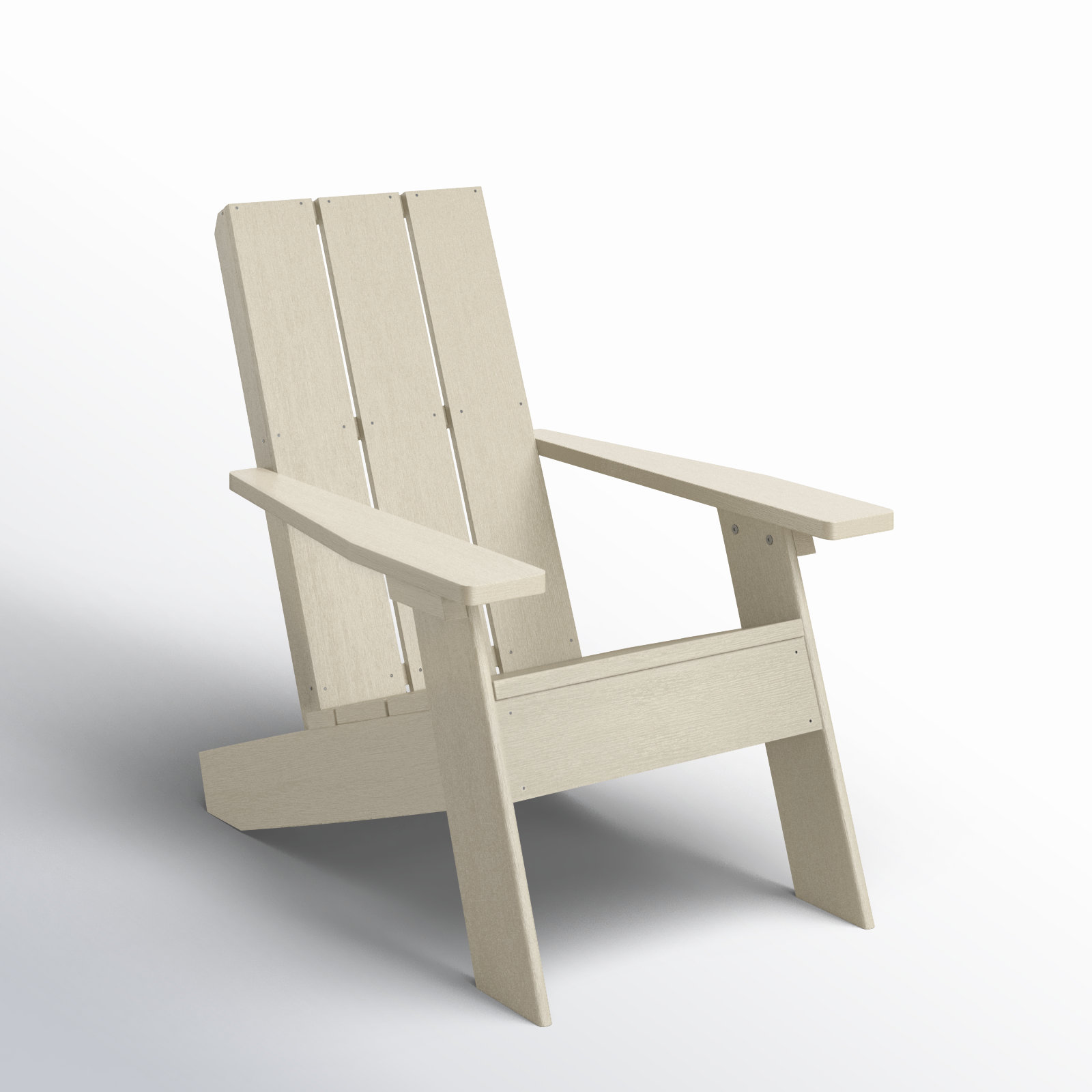 Byrnes Outdoor Adirondack Chair, Whitewash