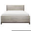 Grand lit gris - taille de planche et bois attrayants