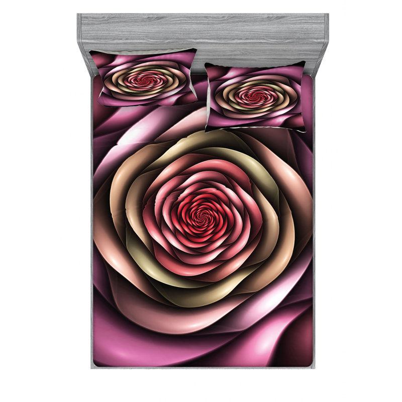 Microfiber Sheet Set, Queen Sheet Set with Fitted Sheet