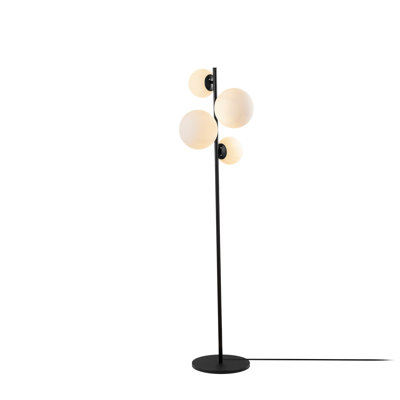 Lampe sur pied à globe 4 lumières