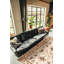 Tapis unique en laine noué à la main crème 9 pi 10 po x 13 pi 10 po New Age