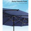 Parasols rectangulaires pour patio, grand parasol d'extérieur avec ...