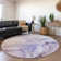 Premium Machine Washable Cerrito AMF502 Purple Rug