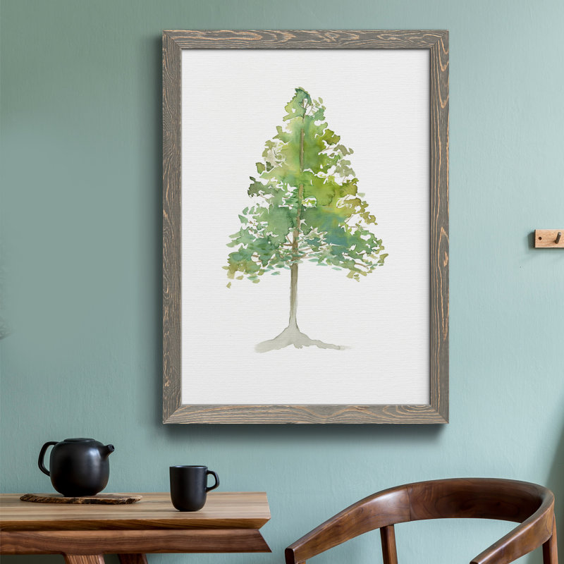 L’arbre IV - Impression de cadre photo sur papier, H 37,5 po x l 27,5 po x P 1,5 po, Papier gris