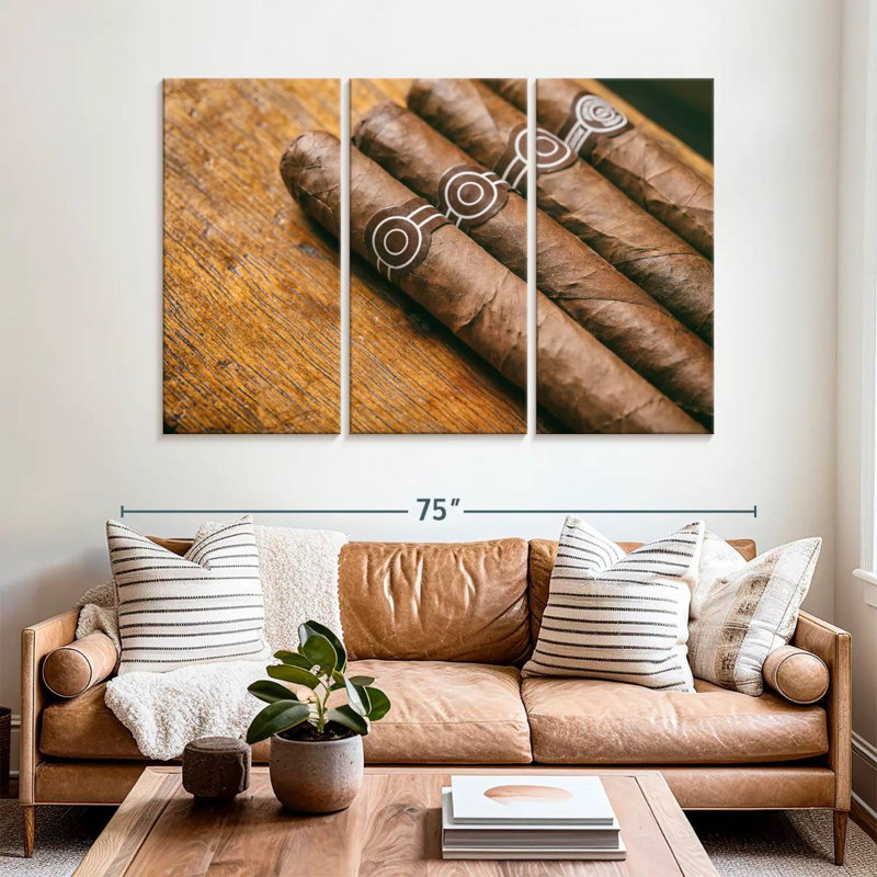 Senne Brown Cuban Cigars, 42" H x 65" W