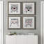 Ours - ensemble de 4 impressions sur toile tendue-406646940-406646941