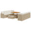 237.5cm Wide Patio Sofa with Cushions