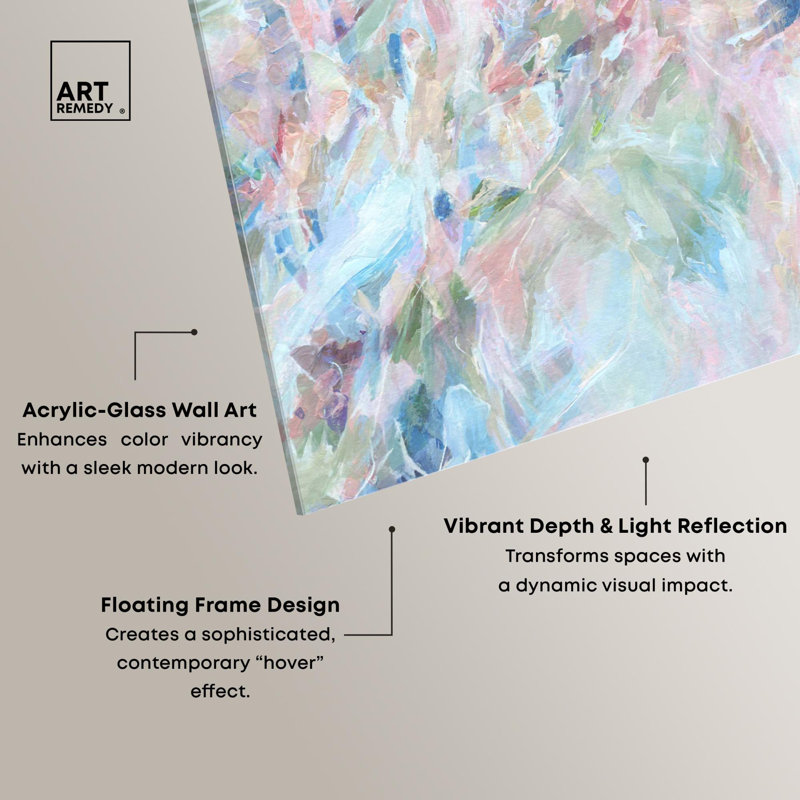«Summer Feelings I», impression murale lumineuse sur acrylique par Art Remedy, H 20 po x l 16 po
