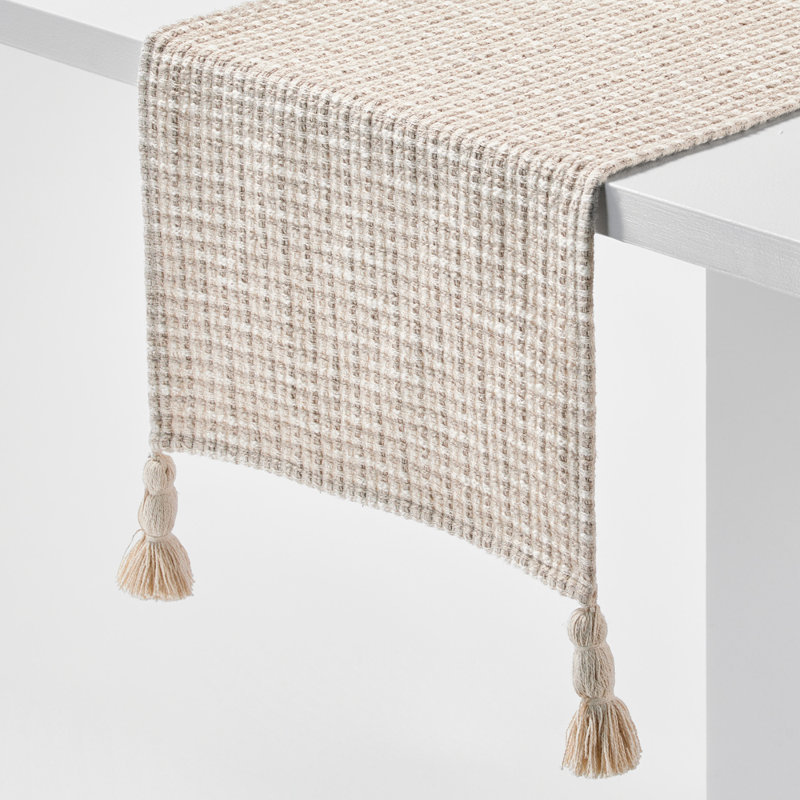Checkered Table Runner- 80 Inches Long - Machine Washable -Ideal for Kitchen and Dining Room Table