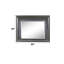 Miroir Sawyer 49 po x 39 po avec DEL, finition gris métallique