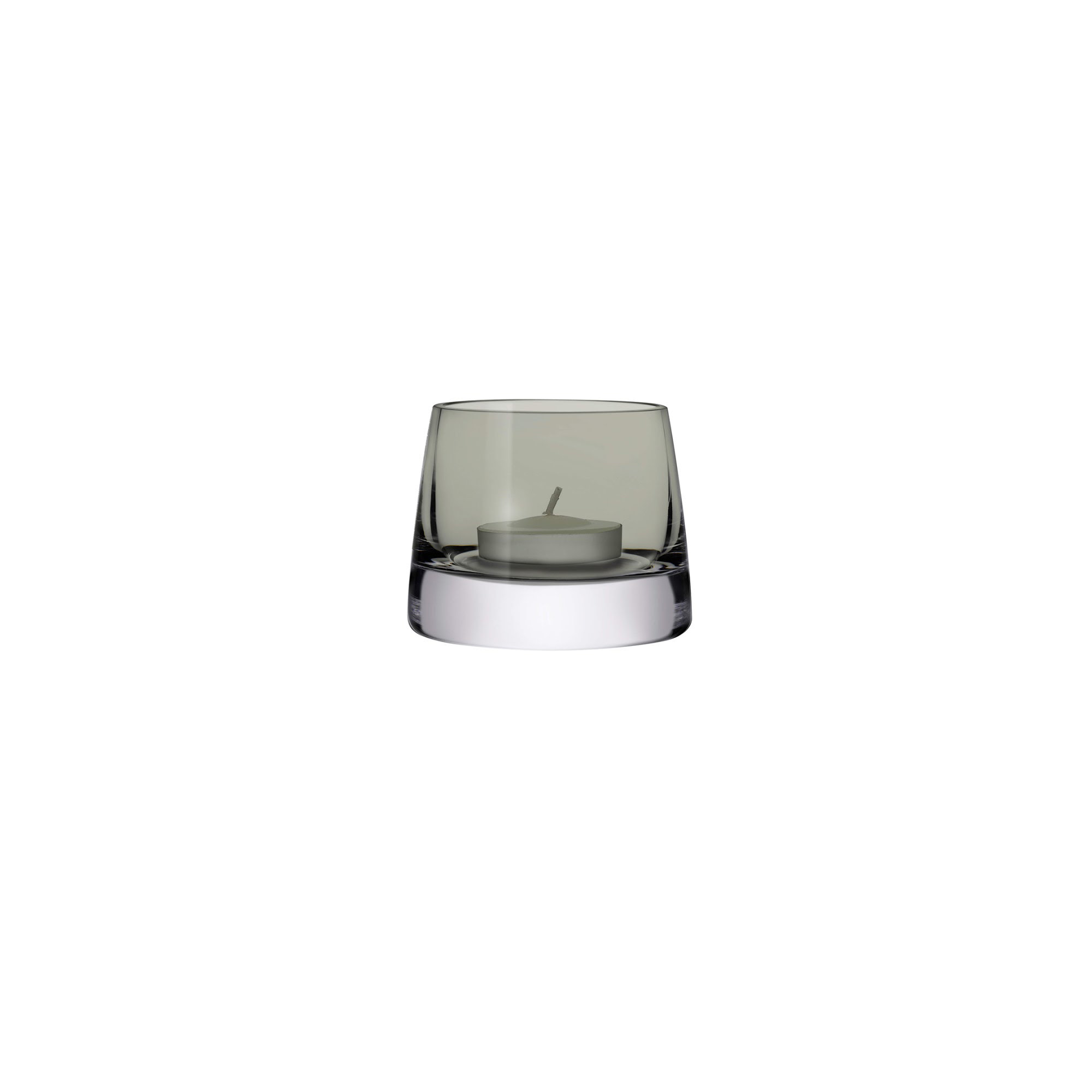 Joy Set of 2 Lead Free Crystal Votive Holder, 3.15" H x 4" W x 4" D, Steel Blue