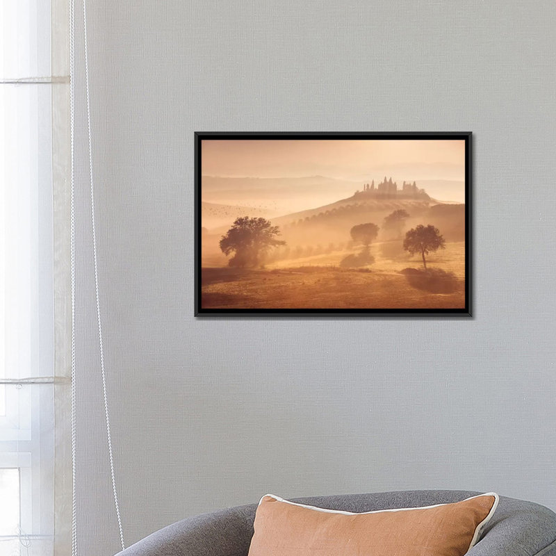 «Autumn in Tuscany» par Daniel Kordan, reproduction d'art sur toile tendue, H 18 po x l 26 po x P 1,5 po, Pas de tapis