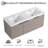 48" Wall Mounted Double Bathroom Vanity with Resin Top-1755773521
