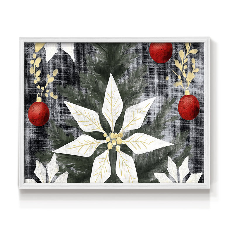 Art de Noël - DCXCVII - Reproduction encadrée - Restickable, H 22 po x l 28 po, Blanc