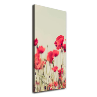 Field Poppies - Wrapped Canvas Print