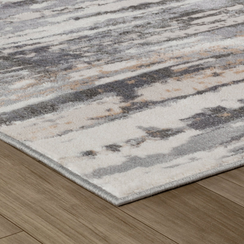 Tapis rectangulaire Kennika avec envers antidérapant, Rectangle 6 pi 7 po x 9 pi 6 po