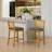 Full Solid Wood Rattan-Back Bar Stool (No Including  Table)-764901610