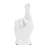Decorative Stoneware Ceramic Hand Sculpture with Shaka Gesture Silhouette Contemporary Abstract Accent Art Figurine Modern Handcrafted Display Object-1818280414