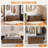 Multi - Functional Entryway Bench, Hidden Shoe Storage, Upholstered Cushion & Modern Wood Finish