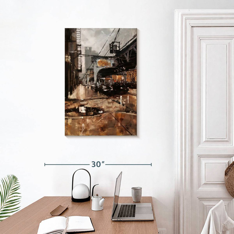 Sireci Fall In Chicago, 30" H x 20" W