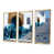 Toile avec cadre flottant or