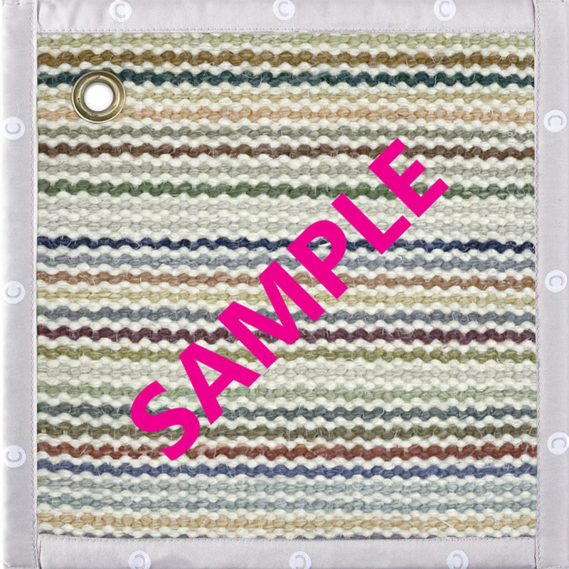 Illusion Patchwork Handwoven Wool Pink/Blue/Gray Area Rug, Runner 2'6" x 5'