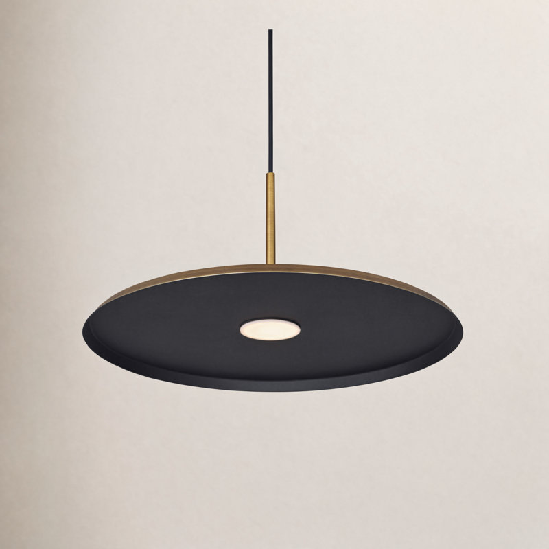 Celie 1 - Light LED Single Pendant, Antique Brass