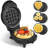 3-in-1 Mini Waffle Maker with 6 Removable Plates