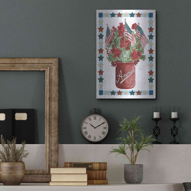 "Fleurs patriotiques" par Cindy Jacobs, H 16 po x l 12 po