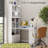 55" L-Desk + Hutch – 4 Cabinets, Drawer, Open Shelves, 77" Height, 2-in-1 Corner Design, 132 lb, Home-Office Command Center-1329903495-1329903488