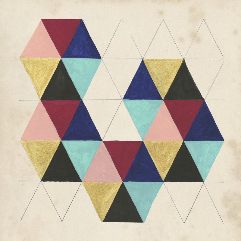 «Geometric Pattern Play III», impression sur toile, H 36 po x l 36 po