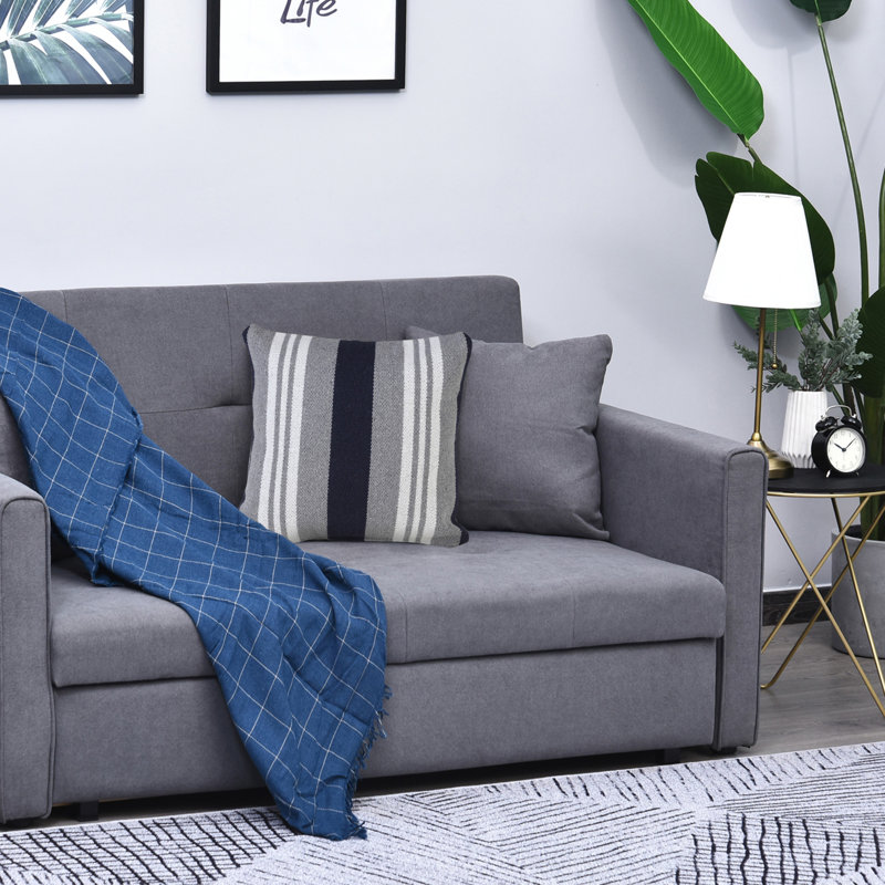 Coastal Striped Woven Hand-Made 100% Cotton Decorative Throw Pillow Cover, Navy/Gray/White, Polyester/Polyfill
